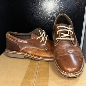 Steve Madden Tan Leather Derbys